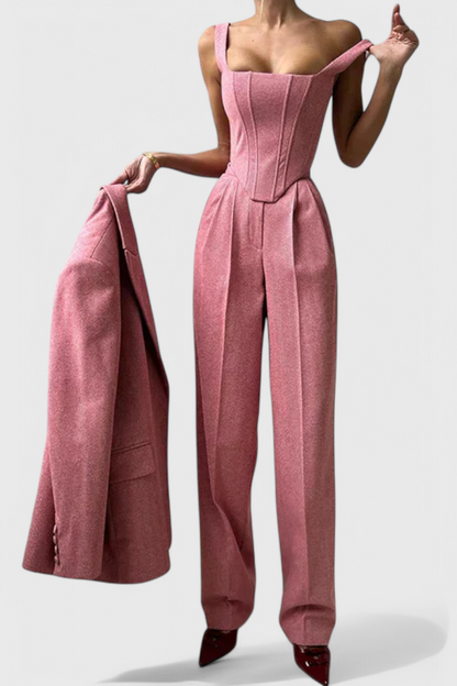 Evena Tailored Trousersuit for Confident Elegance