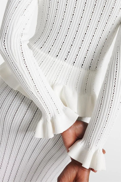 Cressida Refined Knit Midi Dress & Buttoned Top Set