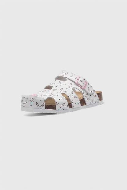 Isolde Buckled Cork Slide Clogs