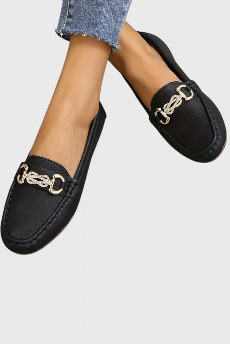 Odette Classic Leather Slip-On Loafers