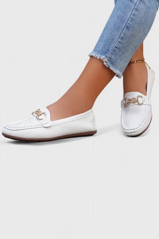 Odette Classic Leather Slip-On Loafers