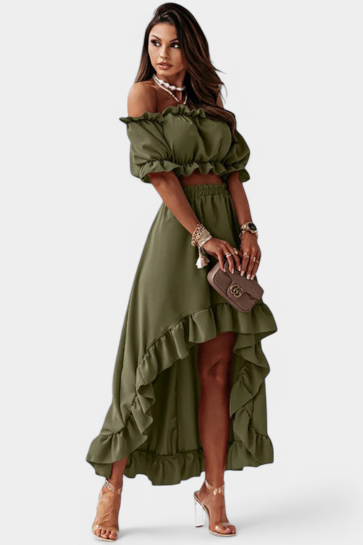 Katja Off-Shoulder Two-Piece Set
