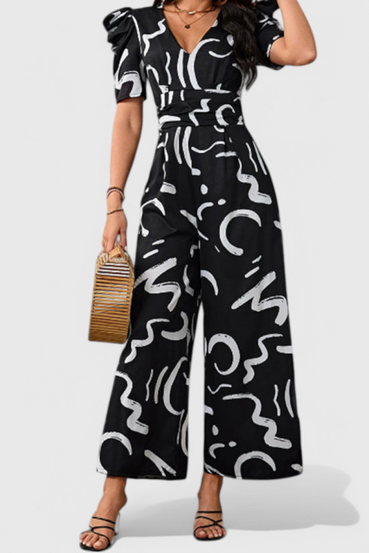 Zawadi Tailored Abstract Jumpsuit