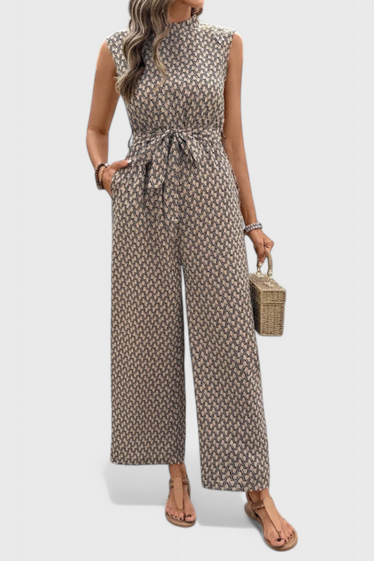 Carmela Geometric Print Jumpsuit