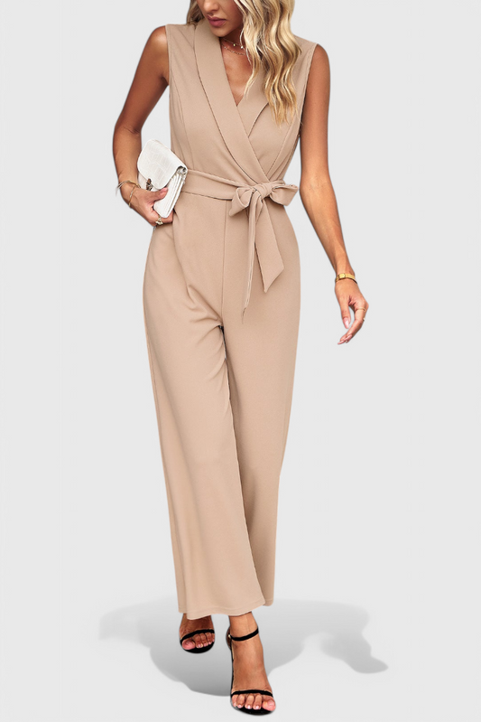 Luciana Sleeveless Wrap Jumpsuit