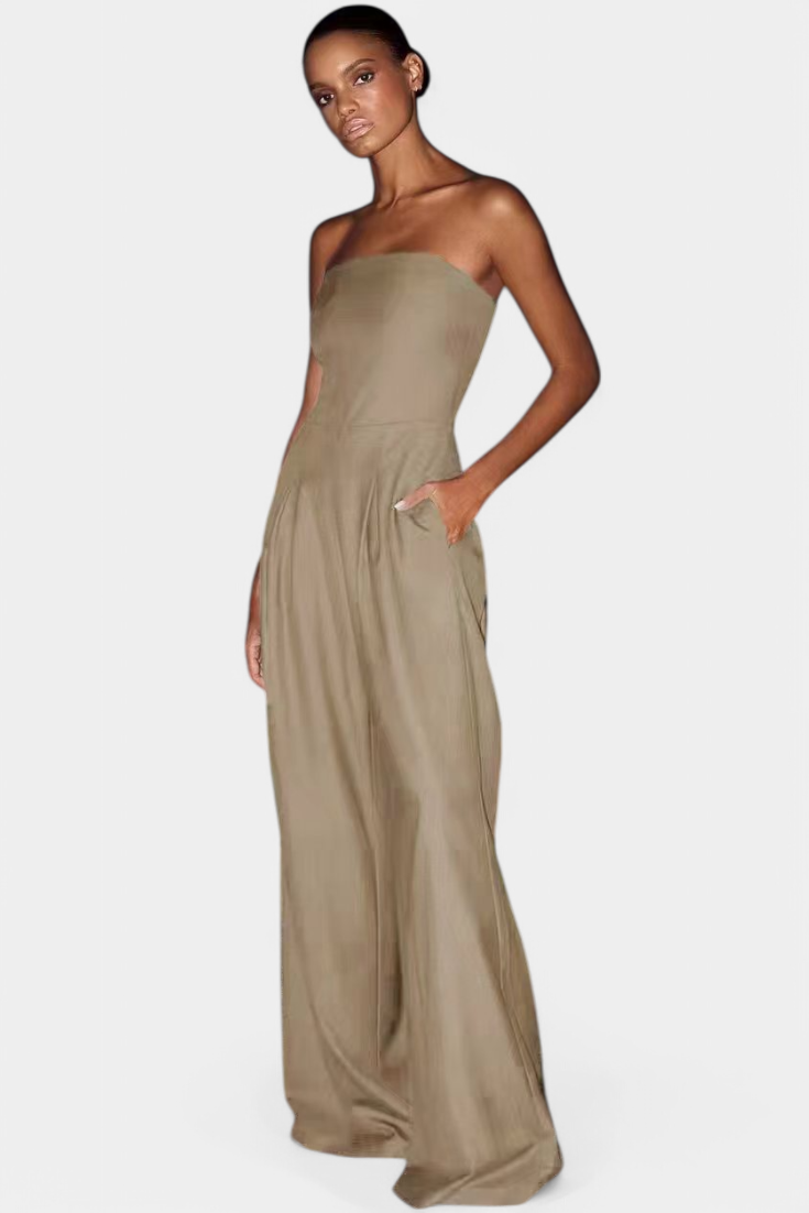 Llona Strapless Wide-Leg Jumpsuit