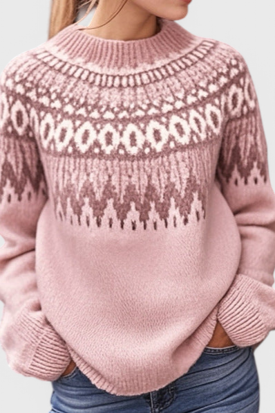 Lucia Fair Isle Knit Cosy Jumper