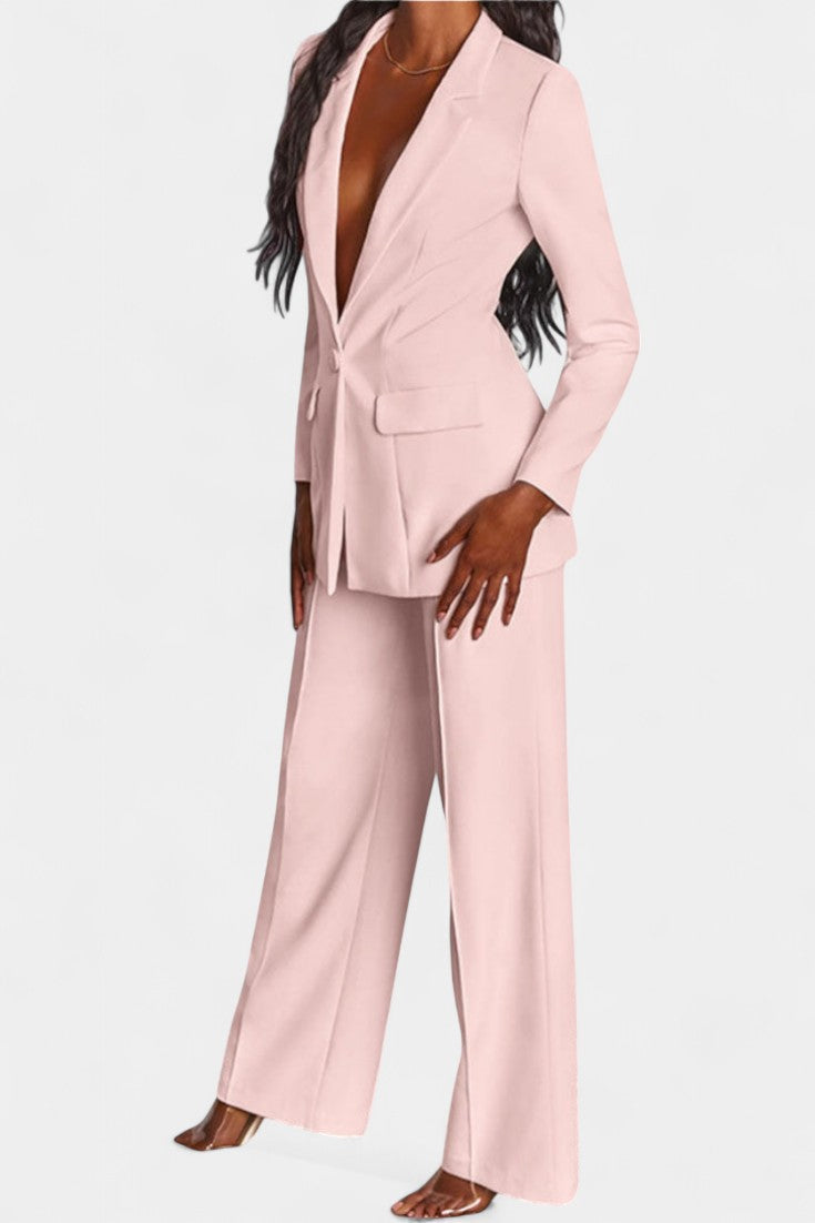 Marnie Tailored Blazer & Wide-Leg Pants Set