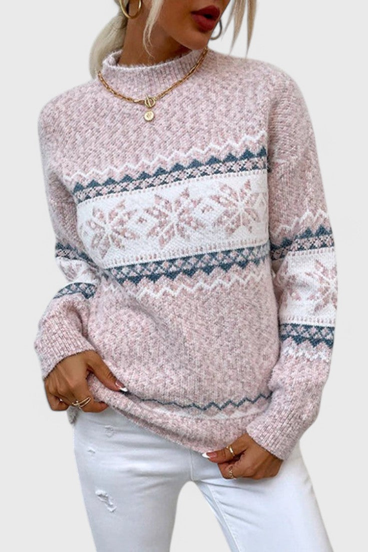 Emma Elegance Snowflake Knit Jumper