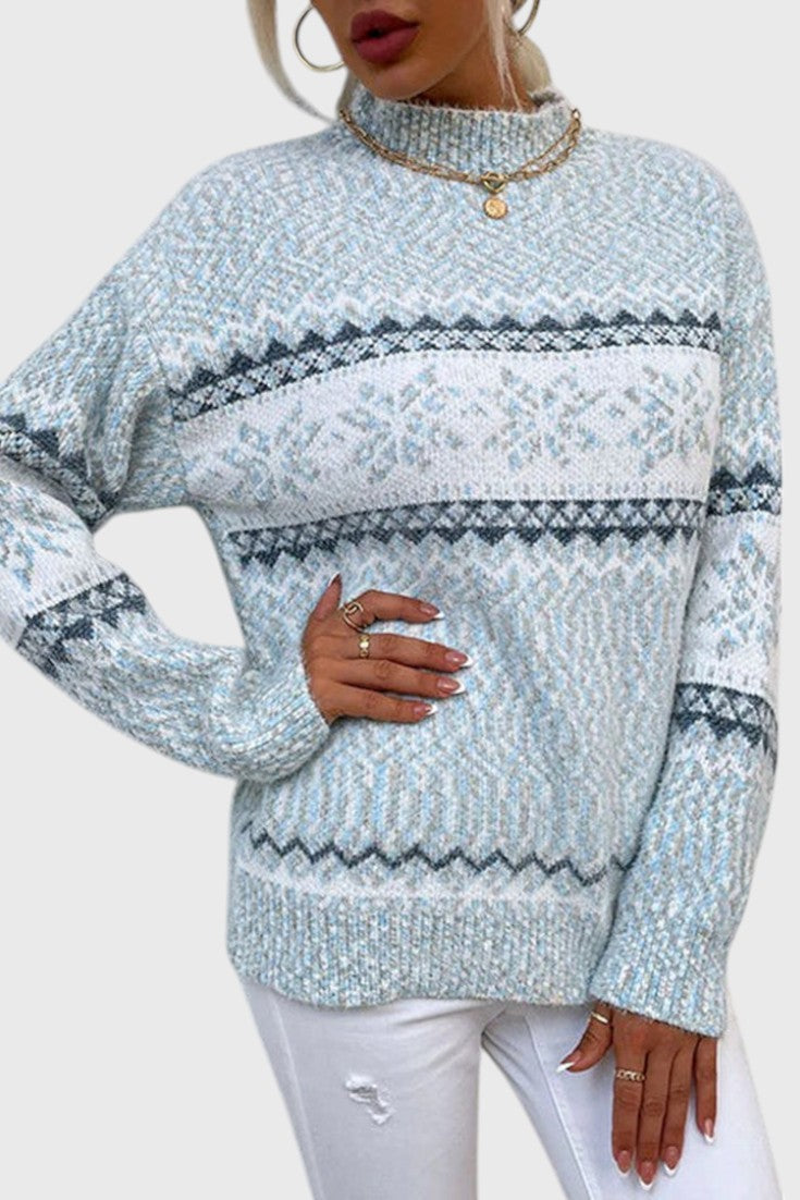 Emma Elegance Snowflake Knit Jumper