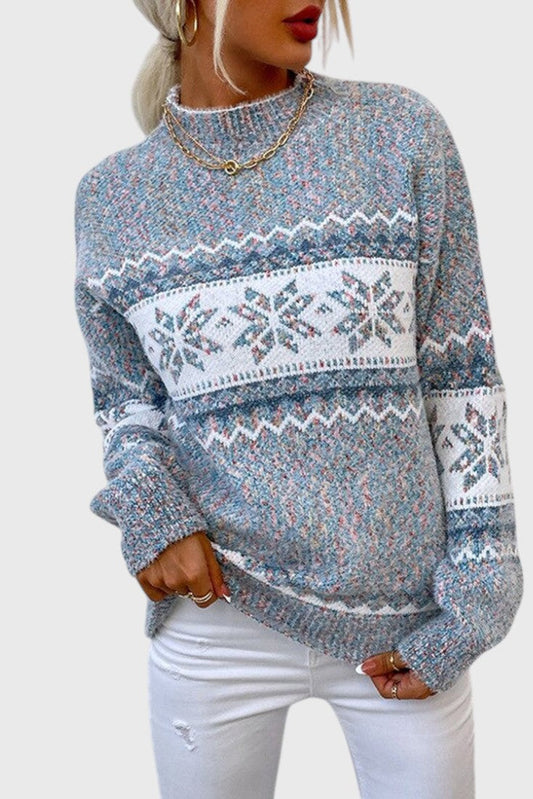 Emma Elegance Snowflake Knit Jumper