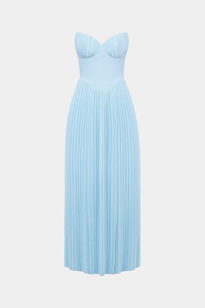 Seraphina Strapless Pleated Bustier Dress
