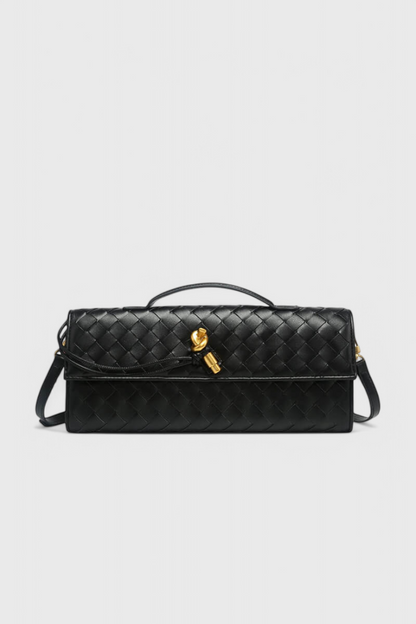 Melanie Clutch with Gold Knot Detail