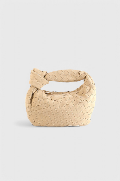 Remi Mini Woven Bag with Knot Detail