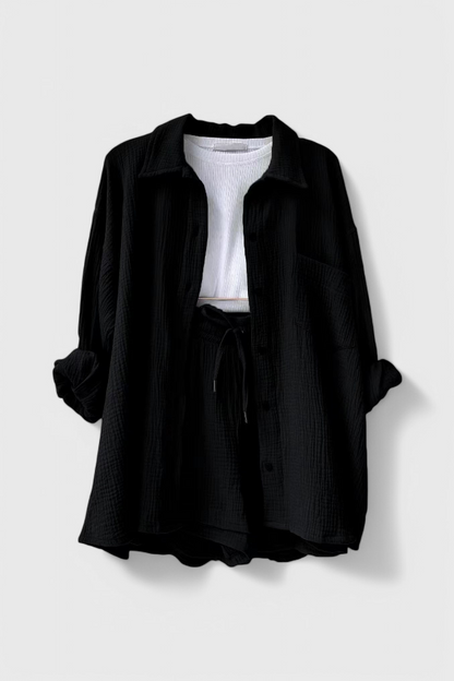 Xenia Relaxed Lounge Collar Set