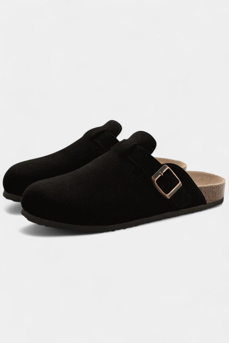 Tia Robust Suede Clogs