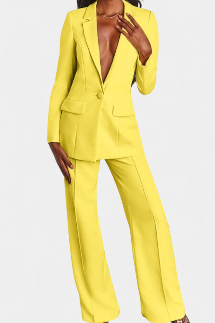 Marnie Tailored Blazer & Wide-Leg Pants Set