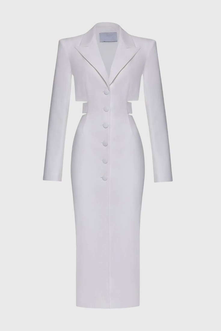 Bernice Cut-Out Midi Blazer Dress