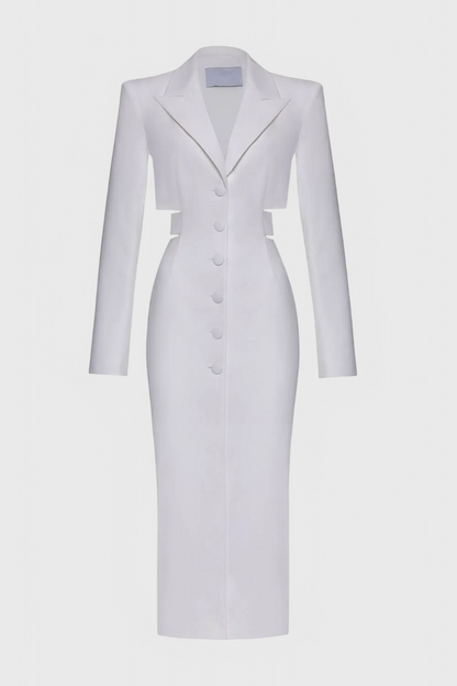 Bernice Cut-Out Midi Blazer Dress