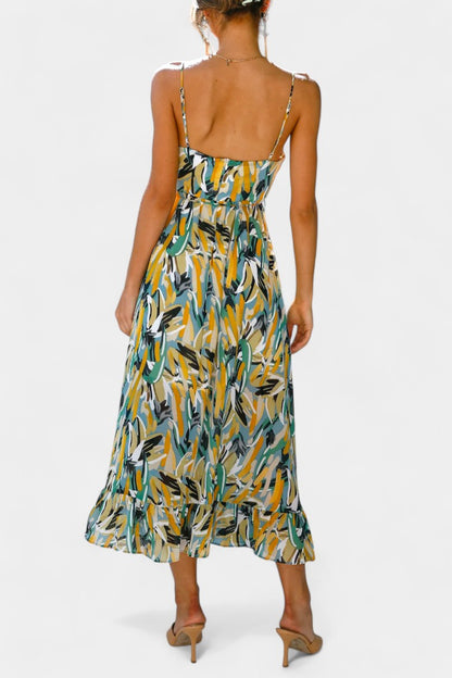 Fiona Vibrant Print Midi Dress