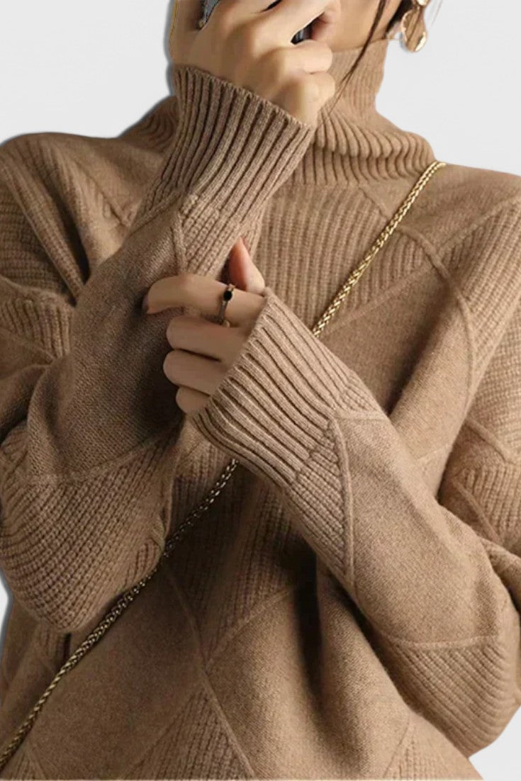 Jasmine Cosy Cashmere Turtleneck Jumper