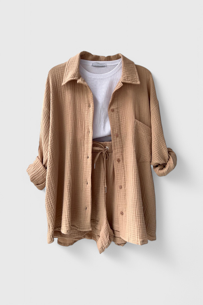 Xenia Relaxed Lounge Collar Set