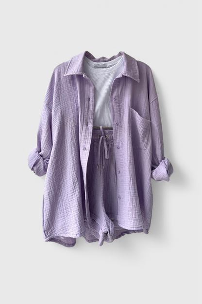 Xenia Relaxed Lounge Collar Set