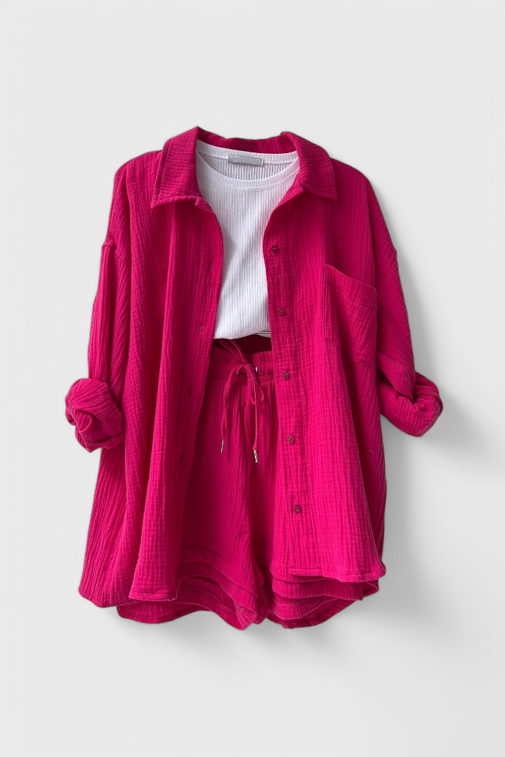 Xenia Relaxed Lounge Collar Set
