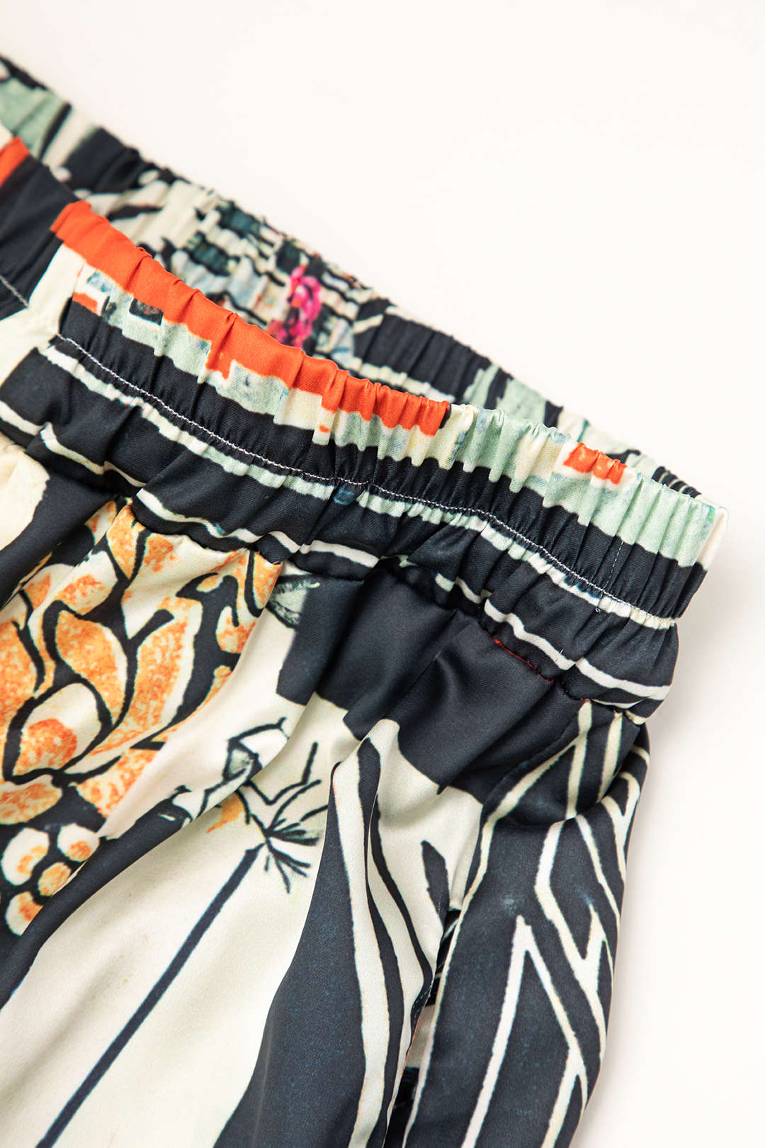 Maple Floral High-Waisted Straight Leg Pants