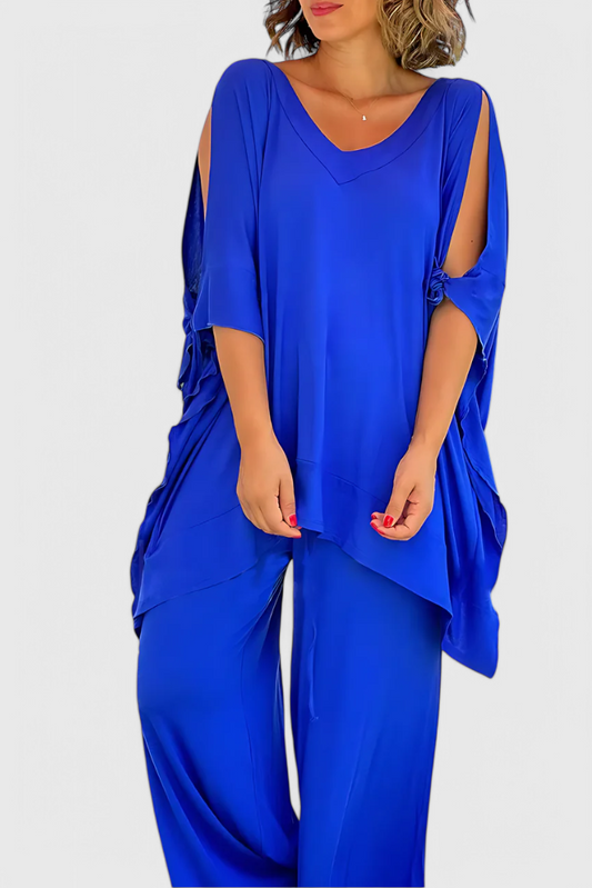 Cecilia Two-Piece Set with Off-Shoulder Detail