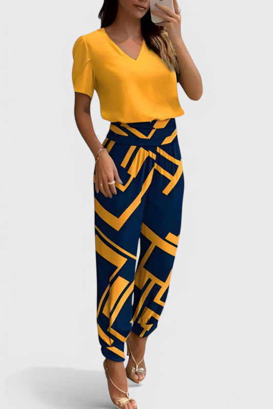 Cassandra Blouse and Trousers Set