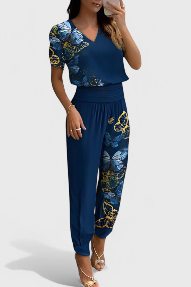 Cassandra Blouse and Trousers Set