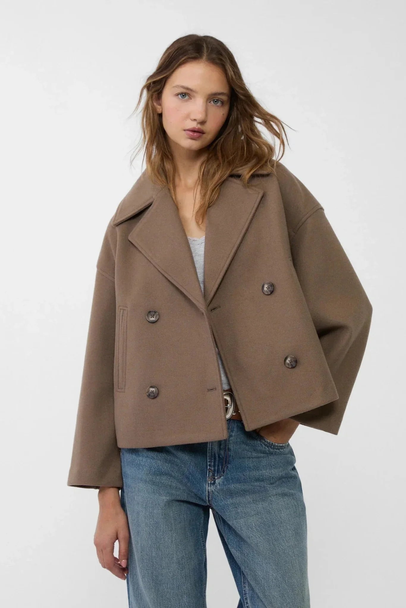 Destiny Refined Double-Breasted Short Jacket