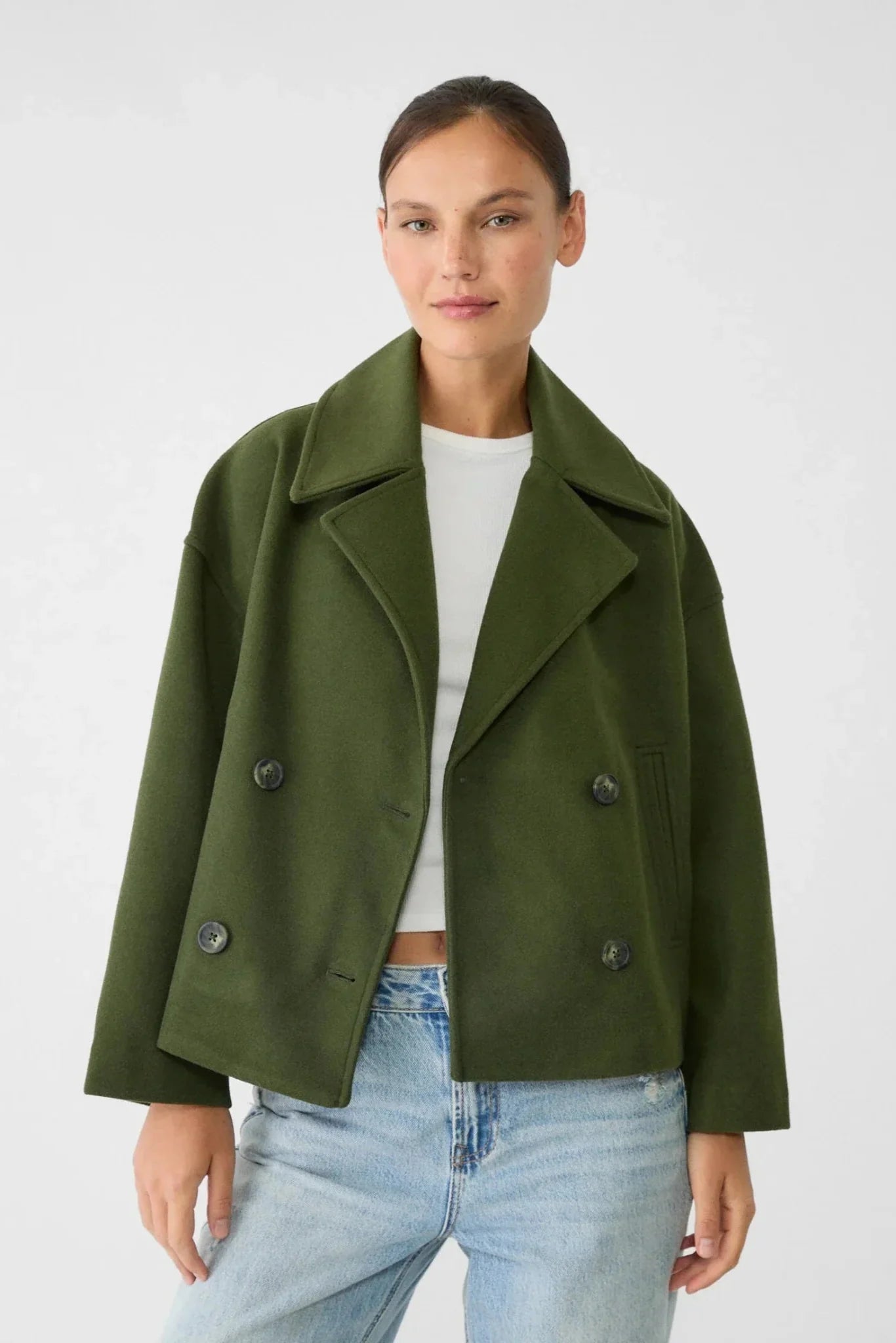 Destiny Refined Double-Breasted Short Jacket