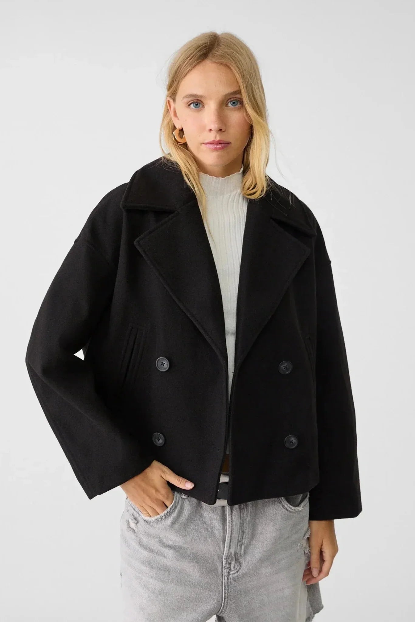 Destiny Refined Double-Breasted Short Jacket