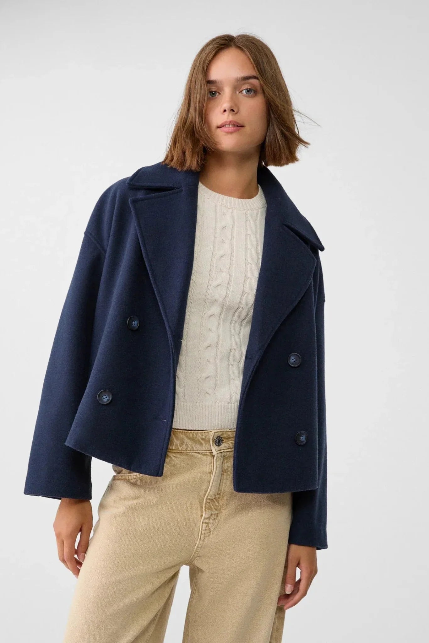 Destiny Refined Double-Breasted Short Jacket