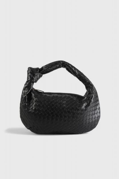 Sage Medium Woven Shoulder Satchel
